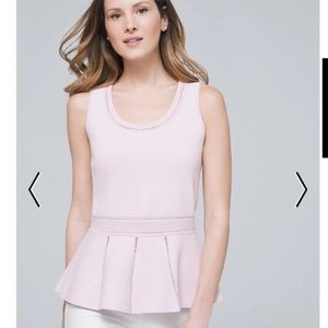 White House black market peplum top